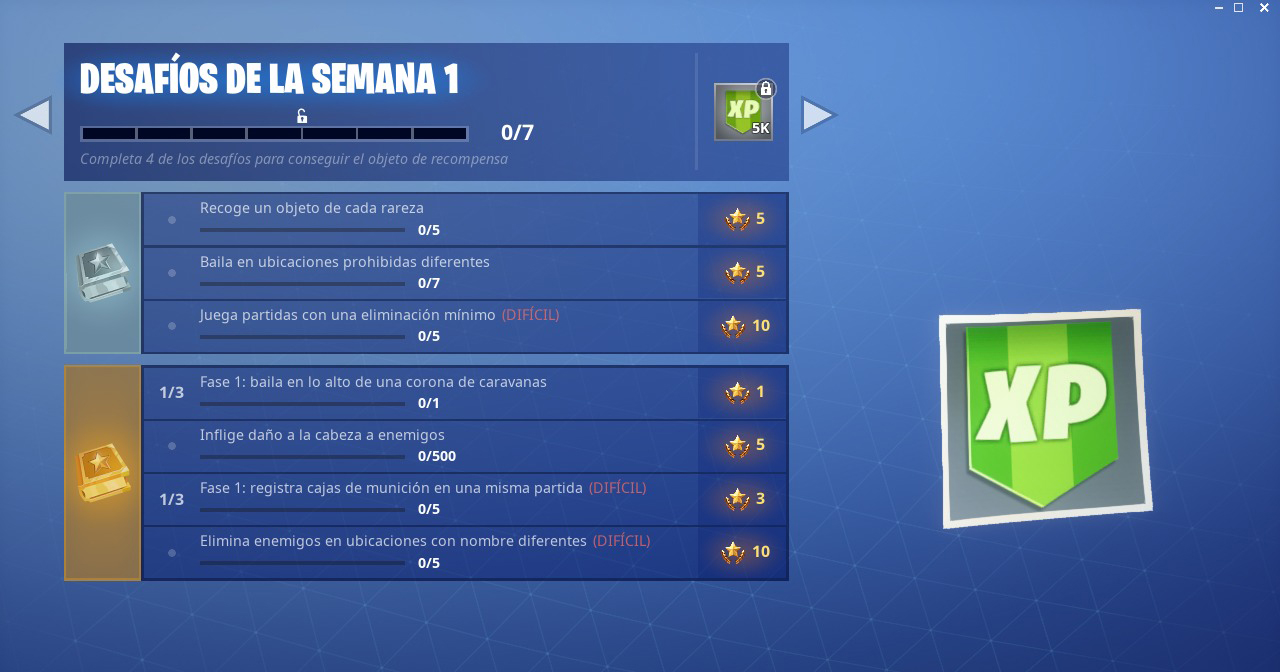 Desafios Fortnite Semana 1 Temporada 7 Fullcodigos - fortnite season 7 ya esta disponible lo que significa que el desarrollador epic games ha reiniciado los desafios y estamos comenzando de nuevo